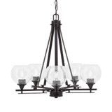 Uptowne 5 Light Medium Chandelier by Toltec 325-DG-500 - 325-DG-500
