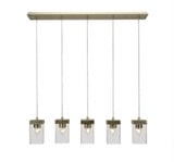 Nouvelle 5 Light Mini Linear Pendant by Toltec - 3215-4-8-36