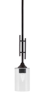 Uptowne 1 Light Mini Stem Hung Pendant 19.25 Inch Tall by Toltec - 320-DG-300