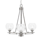 Uptowne 3 Light Small Chandelier by Toltec 323-AS-4100