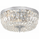 Ceiling Mount 3 Light 14 Inch Wide Flush Mount by Crystorama - 714