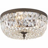Ceiling Mount 3 Light 14 Inch Wide Flush Mount by Crystorama - 714