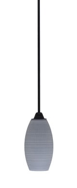 Paramount 1 Light Stem Hung Mini Pendant 13.5 Inch Tall by Toltec - 3401-MB-4042