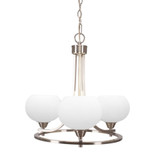 Paramount 3 Light Small Chandelier by Toltec 3403-BN-212 - 3403-BN-212
