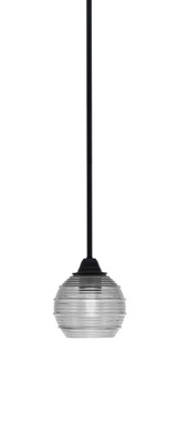 Paramount 1 Light Stem Hung Small Pendant 6.5 Inch Tall by Toltec - 3401-MB-5110