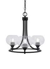 Paramount 3 Light Small Chandelier by Toltec 3403-7 - 3403-7