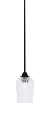 Paramount 1 Light Stem Hung Mini Pendant 8.5 Inch Tall by Toltec - 3401-MB-4250