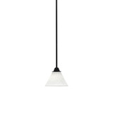 Paramount 1 Light Stem Hung Small Pendant 8.75 Inch Tall by Toltec - 3401-MB-312
