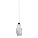 Paramount 1 Light Stem Hung Mini Pendant 15.25 Inch Tall by Toltec - 3401-MB-416