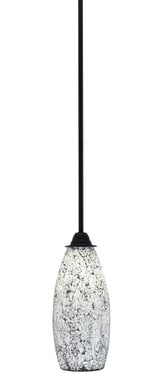 Paramount 1 Light Stem Hung Mini Pendant 15.25 Inch Tall by Toltec - 3401-MB-416
