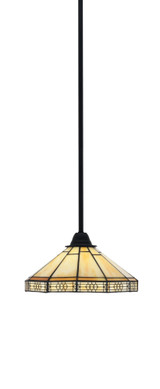 Paramount 1 Light Stem Hung Small Pendant 5.25 Inch Tall by Toltec - 3401-MB-435