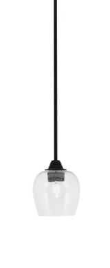 Paramount 1 Light Stem Hung Small Pendant 7 Inch Tall by Toltec - 3401-MB-4810