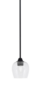 Paramount 1 Light Stem Hung Small Pendant 7 Inch Tall by Toltec - 3401-MB-4810