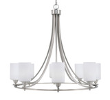 Paramount 8 Light Large Chandelier by Toltec 3408-BN-310 - 3408-BN-310