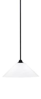 Paramount 1 Light Stem Hung Large Pendant by Toltec - 3401-MB-308