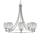 Paramount 8 Light Large Chandelier by Toltec 3408-BN-4165 - 3408-BN-4165