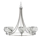 Paramount 8 Light Oversized Chandelier by Toltec 3408-BN-4109