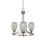 Paramount 3 Light Small Chandelier by Toltec 3403-BN-4165