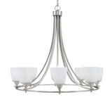 Paramount 8 Light Large Chandelier by Toltec 3408-BN-460 - 3408-BN-460