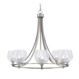 Paramount 8 Light Large Chandelier by Toltec 3408-BN-4810