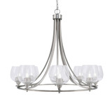 Paramount 8 Light Large Chandelier by Toltec 3408-BN-4810 - 3408-BN-4810