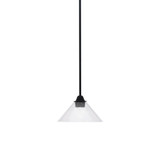 Paramount 1 Light Stem Hung Small Pendant 10 Inch Wide by Toltec - 3401-MB-304