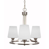 Paramount 3 Light Small Chandelier by Toltec 3403-BN-4031