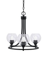 Paramount 3 Light Small Chandelier by Toltec 3403-5 - 3403-5