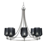 Paramount 8 Light Large Chandelier by Toltec 3408-BN-4252