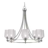 Paramount 8 Light Large Chandelier by Toltec 3408-BN-4253