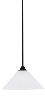 Paramount 1 Light Stem Hung Medium Pendant 12 Inch Wide by Toltec - 3401-MB-306