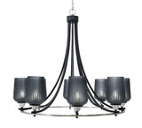 Paramount 8 Light Large Chandelier by Toltec 3408-BN-4252 - 3408-BN-4252