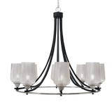 Paramount 8 Light Large Chandelier by Toltec 3408-BN-4253 - 3408-BN-4253