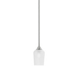 Paramount 1 Light Mini Pendant 8.5 Inch Tall by Toltec - 3401-BN-4250