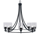 Paramount 8 Light Large Chandelier by Toltec 3408-BN-300 - 3408-BN-300