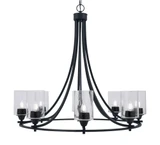 Paramount 8 Light Large Chandelier by Toltec 3408-BN-300 - 3408-BN-300