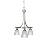 Paramount 3 Light Small Chandelier by Toltec 3413-BN-500