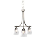 Paramount 3 Light Small Chandelier by Toltec 3413-BN-461