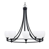Paramount 8 Light Large Chandelier by Toltec 3408-MB-615