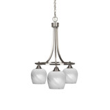 Paramount 3 Light Small Chandelier by Toltec 3413-BN-4811