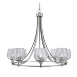 Paramount 8 Light Large Chandelier by Toltec 3408-BN-4819