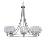Paramount 8 Light Large Chandelier by Toltec 3408-BN-4819 - 3408-BN-4819