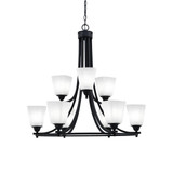 Paramount 9 Light Large Chandelier by Toltec 3409-3