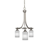 Paramount 3 Light Small Chandelier by Toltec 3413-BN-3001