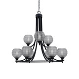 Paramount 9 Light Large Chandelier by Toltec 3409-6