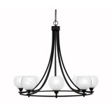 Paramount 8 Light Oversized Chandelier by Toltec 3408-MB-4101