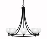 Paramount 8 Light Oversized Chandelier by Toltec 3408-MB-4101 - 3408-MB-4101