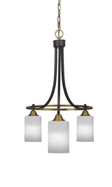 Paramount 3 Light Small Chandelier by Toltec 3413-BN-3001 - 3413-BN-3001