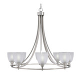 Paramount 8 Light Large Chandelier by Toltec 3408-BN-500