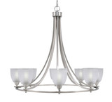 Paramount 8 Light Large Chandelier by Toltec 3408-BN-500 - 3408-BN-500